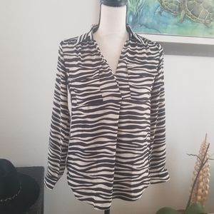 Ann Taylor sheer long sleeve
